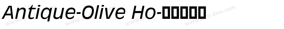 Antique-Olive Ho字体转换